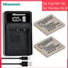 Hisewen FNP-40 NP-40 NP40 Batteria + Caricabatterie per FinePix F402 F455 F460 F470 F480 F601 F610 F650 F710 F810 Z1 Z2 Z3 Z5 V10 J50