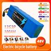 Pacco batteria agli ioni di litio 13S3P 48V 100000mAh 100Ah 1000W con BMS + caricabatterie 54,6V