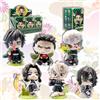 Bandai Set di 6 Piccole Statuette Anime Demon Slayer in Scatola, Combinazioni Multiple di Personaggi, Giocattoli Anime Carini, Regalo da Collezione, Decorazione in PVC