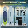 EGGORY Tavola da Stand Up Paddle Gonfiabile Extra Larga 11FT 33 " (335x83x15cm) Ultra-Stabile ISUP Kit Completo per Touring