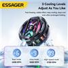 Essager 2 in 1 Clip Magnetico per Raffreddamento Telefono con Effetto Luce RGB, Display HD, Raffreddamento TEC Veloce a 3 Livelli per Gaming Mobile