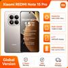 XIAOMI Versione Globale Xiaomi REDMI Note 15 Pro Smartphone 6.77" AMOLED MTK Helio G200-Ultra Fotocamera da 200MP 6500mAh Ricarica rapida 45W NFC 120HZ