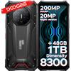 DOOGEE S300 Plus 5G Telefono Rugged, Schermo 6.78", Fotocamera 200MP, Dimensity 8300, 48GB(12+36GB) RAM, 1TB ROM, Batteria 11000mAh, Android 16, Ricarica Rapida 120W
