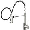 NONE Rubinetto da Cucina con Doccetta Estraibile, Due Tipi di Getto d'Acqua, Rotazione a 360° ° Rotazione in acciaio inossidabile. Facile installazione.
