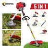 Conentool Decespugliatore a Benzina 52CC 11000RPM 5 in 1, Tagliabordi Manuale da Giardino, Tagliasiepi a 2 Tempi, Motosega