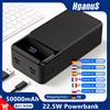 hganus Powerbank da 50000mAh con ricarica rapida da 22.5W, batteria esterna ricaricabile con porta Type-C, stazione di ricarica ad alta capacità per iPhone, Xiaomi, Samsung