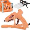 Cléopâtre CLEOPATRE - Pistola per colla calda 20 W - Sicurezza con punta indicatore di temperatura - Viene fornito con base di stabilità, 10 bastoncini di colla 7 mm, 2 pinze