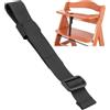 Your Day Mate Cinghia inguinale per seggiolone, 1 pezzo, in nero, cinghia compatibile con Hauck Alpha Beta, Stokke Tripp Trapp, roba e molti altri, cinghia per seggiolone tavolo anteriore