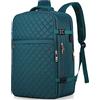 MOMUVO Grande zaino da viaggio unisex per aeroplano, con porta USB, zaino impermeabile per scuola, università e ufficio con scomparto per laptop da 17 pollici, colore: blu