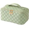 TOPALL Beauty Case da Viaggio Donna,Grande Borsa Cosmetica da Viaggio,Trousse Trucchi Donna in Aggiornata PU Pelle,Borsa Porta Trucchi da Toilette Makeup Bag Organizer