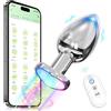 SWEETLORY Anal Vibrator Anal Toys, Anal Plug Con 9 Modalità Di Vibrazione Base A Forma Di Cuore Stimolazione Prostata Uomo Buttplug, Anal Vibratori Colorati Sex Toy Anal Plug Per Donne E Uomini (Piccolo)