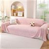 YSTELLAA Copridivano 3 Posti, 200x340 CM, Telo Copridivano Universale Decorativo, Copri Divano Con Braccioli, Copridivani Arredamento Protector, Copritutto Antimacchia Telo Divano, Rosa