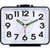 Tinload Sveglia analogica per anziani con luce notturna, quadrante grande da 10,2 cm, orologio da tavolo con funzione snooze, forte, suoneria a 3 livelli, funzionamento a batteria