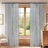 YSTELLAA Tende Per Interni Semitrasparente 2 Pezzi, 70x240cm, Tende Classiche In Pizzo, Curtains Voile Con Tasca, Leggere Morbida Per Camera Da Letto E Per Salotto, Grigio Chiaro
