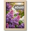 NOOGUI - Cornice 40X60 - Legno Naturale - Parte Frontale Antiriflesso - Per Foto, Diplomi, Poster o Puzzle - Posizionamento Verticale o Orizzontale - Spessore 2 cm - Facile da Pulire