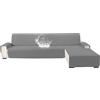 YSTELLAA Copridivano 4 Posti Con Penisola(L 280 CM), Grigio Chiaro | Copridivano Angolare Destra/Sinistra Universale Reversibile, Fodere Divano Forma L Antigraffio, Facile Lavare
