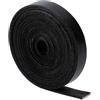 GORGECRAFT 2m*12.5mm*2mm Strisce di Pelle Nera Cinturino In Pelle di Bufalo Pieno Fiore Cordoncino di Vera Pelle Intrecciatura di Pelle Bovina Corda per Bracciali Collana Creazione di Gioielli Lacci