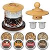 Micanlo Set di affumicatori per whisky, 4 flavors wood, regalo per uomini, padre marito