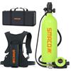 SMACO Mini Bombola Sub 2L Piccola Bombola Subacquea per Immersioni Portatile Bombole Aria Sub Mini Scuba Tank per Soccorso di Emergenza Pulizia Imbarcazioni Fonte d'Aria di Riserva S700 Plus