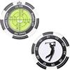 Nhemeylp Premium Golf Green Reader Level Ball Marker con alta precisione Mettere Green Reading Aid Level Head Golf Marker con livella a bolla Marcatori per palline da golf portatili Accessori da golf Regali da