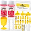 NCKIHRKK Kit Spurgo Freni Shimano incl. 120ML Olio Minerale per Shimano, Universale Kit Spurgo Freni MTB per Shimano, Tektro, Magura Freni a Disco Idraulici di Serie