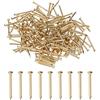 M METERXITY 200 Pcs Piccoli Chiodini, 2mm x 25mm Chiodi Di Precisione In Ottone Con Testa Tonda Per Legno/DIY Decorazioni/Accessori Per La Casa/Appendi Quadri
