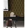ICYEHAO Carta Adesiva per Mobili Geometrico Nera e Oro, 44.5 x 500 cm Carta da Parati Geometrica Nera e Oro Carta Adesiva a Righe Boho Pellicola Adesiva per Mobili,Camera da Letto,Soggiorno,Bagno,Cucina