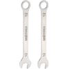 QUARKZMAN 2pz Chiave a Combinazione Sottile Metrica 12mm Torx Terminata a Scatola Offset a 15 Gradi Estremità Aperta in Acciaio Inossidabile, Tono Argento