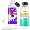 Vividye Pittura Bianca, Vernice di Ritocco Bianca Lucida e Opaca, Pittura Murale per Interni, Vernice Bianca Multiuso per Legno, Porte, Armadi, Mobili, Ceramica, Asciugatura Rapida, a Base D'acqua