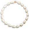 EVER FAITH Collana di perle barocche per donna Chunky delicata con grandi perle di coltura crema irregolari Choker collane gioielli regali, Groß