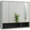 VICCO Specchio contenitore bagno Vicco Beatrice Grigio/antracite 80 x 72 cm, Model 40162