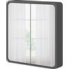VICCO Armadio a specchio per il bagno Vicco Arla Antracite/quercia 60 x 60 cm, Model 50157