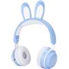 OEM Cuffie Bluetooth 5.0 - Cuffie over-ear per bambini - Modello verde per ragazzi - 12 ore di autonomia della batteria - Connettore TF/AUX - Blu