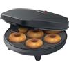 Bestron macchina per ciambelle elettrica, Donut Maker per 7 ciambelle piccole, incl. antiaderente & indicatoro luminso, 700 watt, colore: Nero Opaco