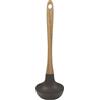 SAN IGNACIO Green | Mestolo per Zuppa | Nylon/Bambù | Cucchiaio per Servire Brodi e Zuppe | Manico Ergonomico e Foro e Appenderlo | 27,5x8,1 cm | Color Legno e Grigio