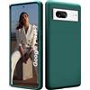 ISOI - Cover per Google Pixel 7, Custodia Morbida in Silicone Liquido, Protezione Completa Antiurto Ultra Sottile per il Corpo - Verde Notte
