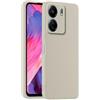 HULLIN Custodia per Telefono in Silicone Colorato, Adatta per Redmi 13C (4G) / POCO C65 (6.71) - Bianco antico