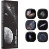 Ainael Galaxy Dischi per proiettore - Diapositive Ultra HD compatibile con il proiettore Ainael Galaxy e i modelli SKE-TKQ01 & BL-DQY02 (Pro Version) - Set da 6 dischi (Nebula B)