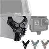 Lupholue Supporto per casco da moto Compatible with DJI Osmo, Insta 360, GoPro, Xiaomi Yi, SJCAM, Campark, APEMAN