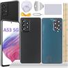YHX-OU 6.5'' Copribatteria Per Samsung Galaxy A53 5G SM-A536B SM-A536U SM-A5360 SM-A536E Copri Batteria Sostituzione Posteriore Ricambio Posteriore Back Cover + Strumento di Installazione (Nero)
