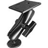 AGEofDMS AMPS Supporto, VESA 75 mm, Supporto per Monitor Industriali, Braccio a Doppio Piedistallo con Adattatore a Sfera da 38 mm / 1,5 pollici/C, Compatibile con la RAM