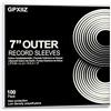 GPXIIZ Buste Vinili Addensate 45 Giri Esterne - 100x Custodie Trasparenti in Polietilene Premium, 100μ Spessore, Resistenti a Sfiocchi e UV, Idonee per LP 7 e Proteggono 1-4 Copertine — 190 * 190mm