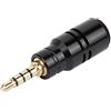 Yunir Spina Standard da 3,5 mm, Mini Microfono Spina Jack Portatile da 3,5 mm per Smartphone Cellulare EY-630A, per telefoni cellulari, Tablet, Penne di Registrazione, Fotocamere SLR(Quattro Poli)