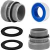 IHLOOTD Adattatore Pompa Filtro Piscina,Adattatore Tubo Piscina 4560 Connettore Raccordi per Pompa Piscina Attacchi Accessori Tubo Piscinas 40 Mm a 1 1/2 Pollici Compatibile con Pompe Filtro Intex e Coleman