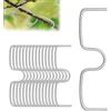 jwtyu 40 pezzi 13 cm piegatrici per alberi da frutto, clip per rami per alberi da frutto, clip per rami in metallo, tipo M, per il serraggio e l'allineamento di rami di albero da frutto