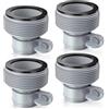 IHLOOTD Adattatore Tubo Piscina, Adattatore per Piscina B, Connettori per Tubi per Piscinai, Raccordo per Tubo Spiralato Piscinas, Accessori per Piscinas per Raccordi