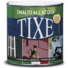 TIXE Smalto all'Acqua per Legno e Metallo | Vernice all'Acqua Pronto all'Uso, Resistente Copertura Lucida o Opaca | 500 ml | Blu Elettrico Opaco | Made in Italy
