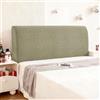 Ystyle Copri Testiera Letto, Copri Spalliera Letto Matrimoniale/Singolo Elasticizzata, Copertura Testata Letto Matrimoniale Lavabile, Headboard Cover Antipolvere Universale (90CM, Kaki)