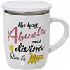 DRW Tazza infusione Filtro Acciaio Inox Eres la Migliore Nonna del Mondo Intero 385 ml 8,5 x 10 cm