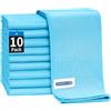 HOMERHYME Panno in microfibra per la pulizia dei vetri, confezione da 12, 40,6 x 35,6 cm, senza striature, senza pelucchi, ideale per tutte le superfici delicate, finestre, occhiali, acciaio